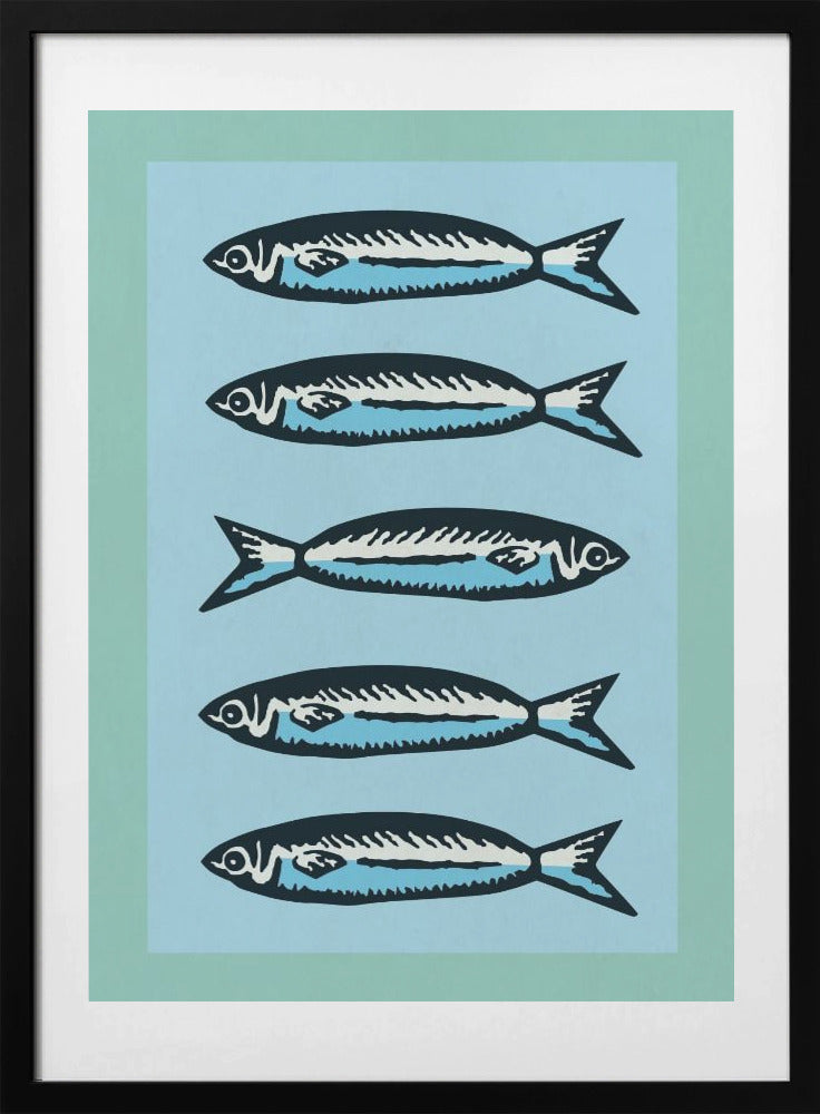 Sardines - Art Print by WallChart Art Studio