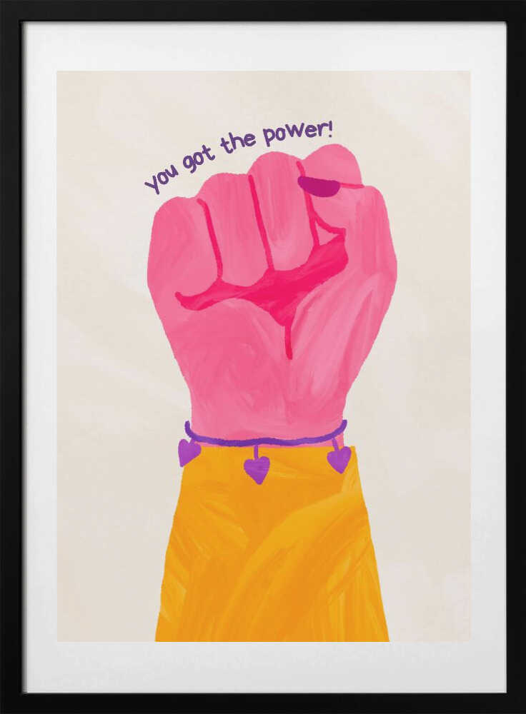 LE POING DE LA VICTOIRE - Art Print by RS LAB STUDIO