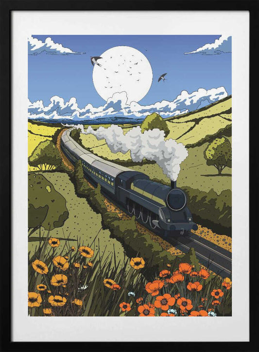 Steam Locomotive - Art Print by Nicholas