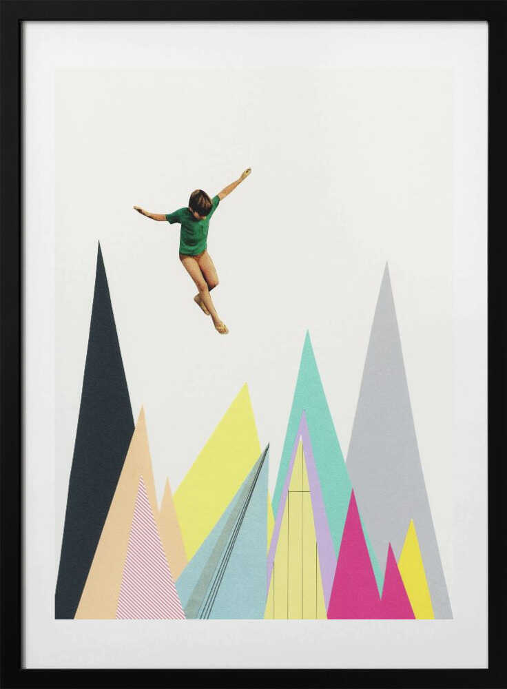 Mountain Jump - Art Print by Cassia Beck