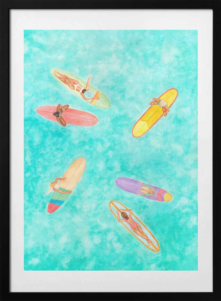 Friendships &amp; Waves - Art Print by Maja Kjær