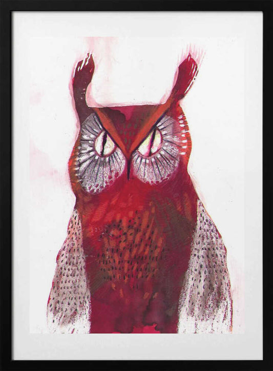 Owl - Art Print by Olga Skomorokhova