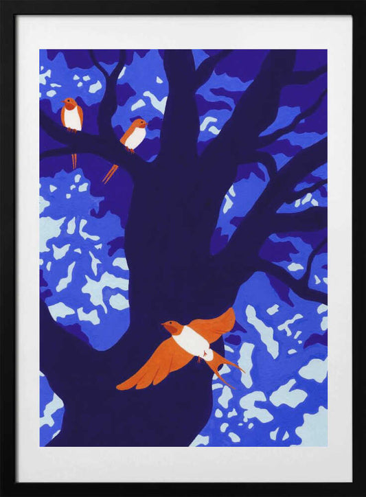 Under the Tree - Art Print by Julie Lesouef