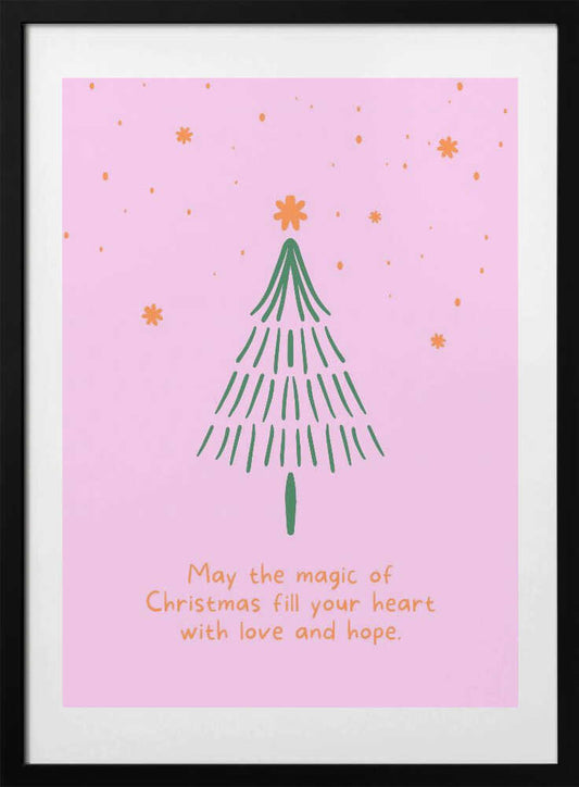 Christmas Magic Tree - Art Print by Ohkimiko