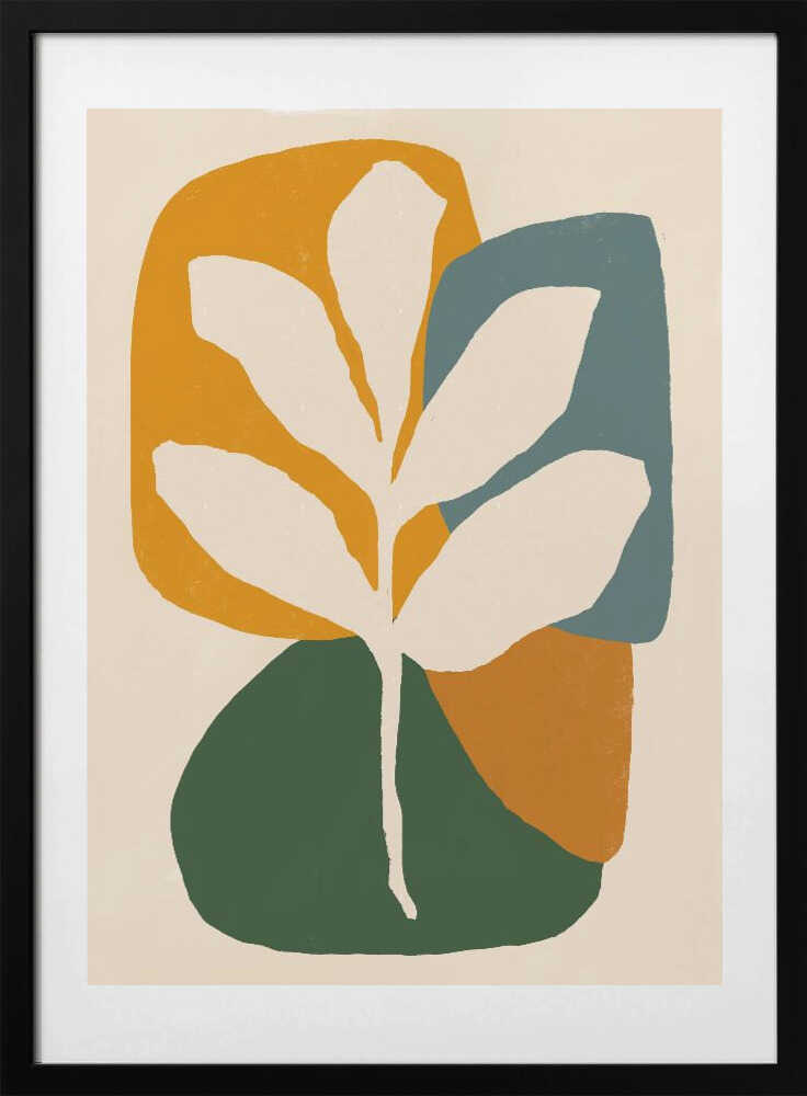 Abstract Leaf Composition - Art Print by Little Dean