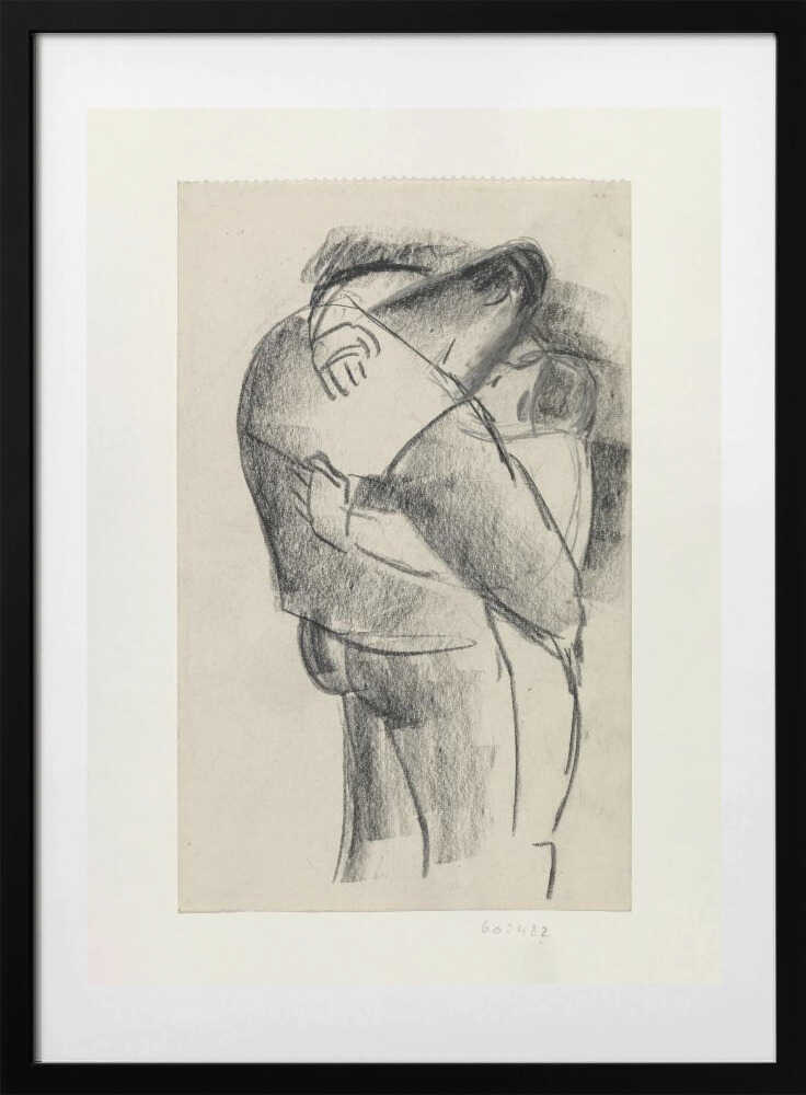 Kussend Stel (1891   1941) - Art Print by Leo Gestel
