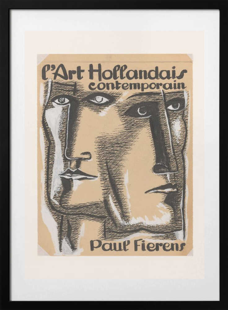 Ontwerp Boekomslag L'art Hollandais Contemporain 1933 - Art Print by Leo Gestel