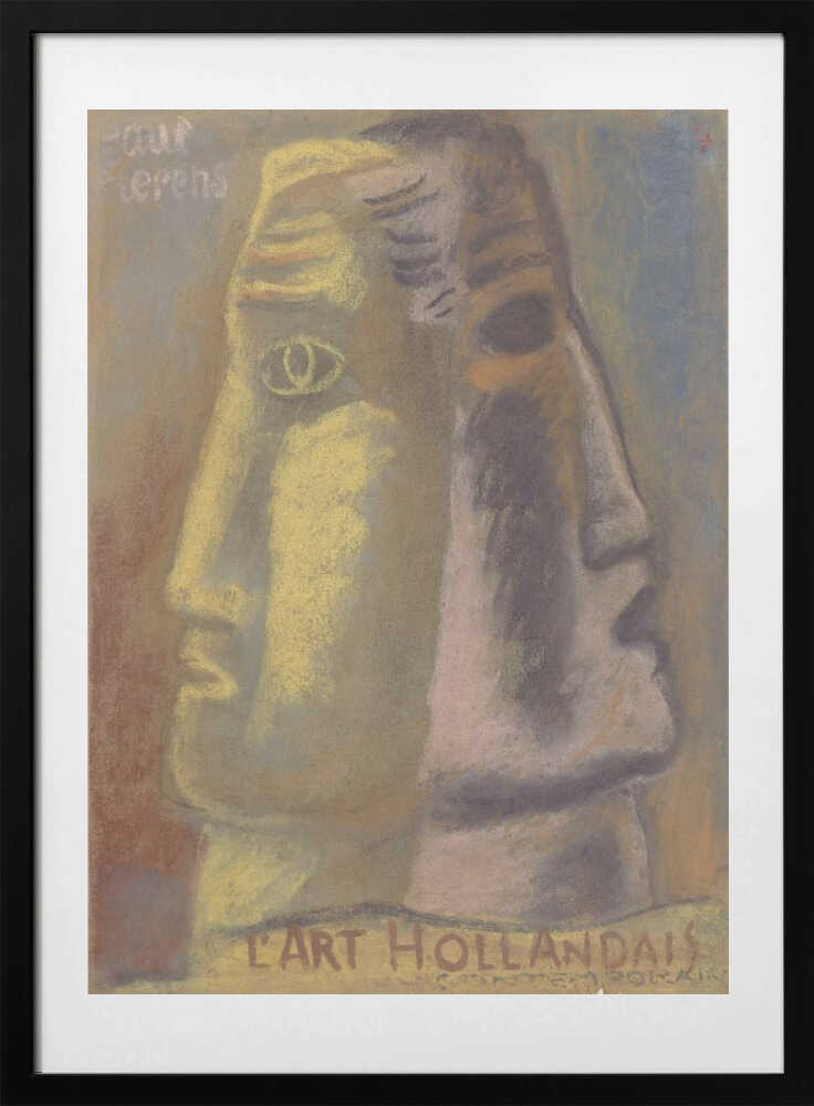 Omslag Ontwerp Voor Paul Fierens, Lart Hollandais Contemporain 1933 - Art Print by Leo Gestel