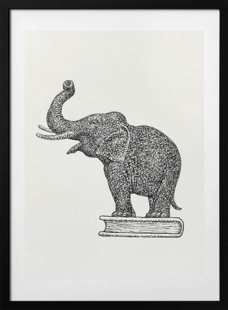 Elephant On a Book (1935 1936) - Art Print by Leo Gestel