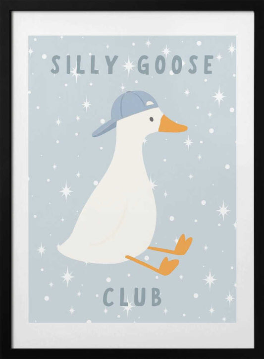 Silly Goose In Hat - Art Print by Mathieu