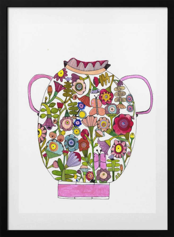 Flower Vase - Art Print by Sharon Nullmeyer