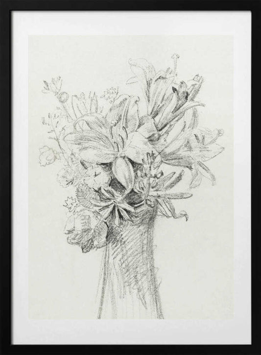 Flowers In a Vase - Art Print by Jean Bernard