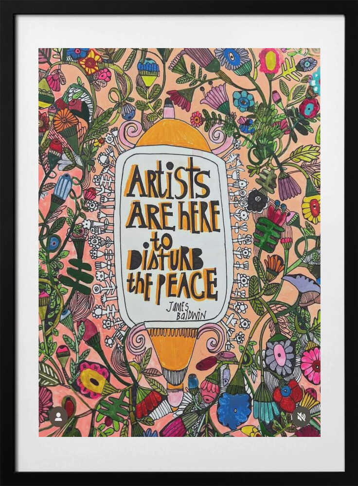 Disturb the peace - Art Print by Sharon Nullmeyer