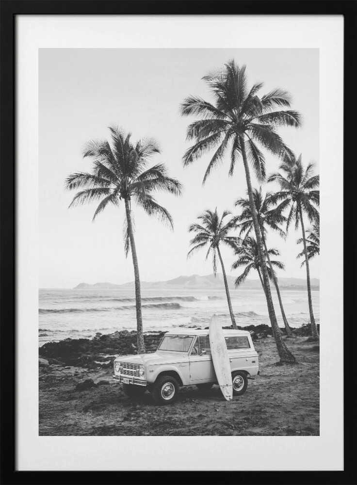 At the Beachbw - Art Print by Kathrin Pienaar