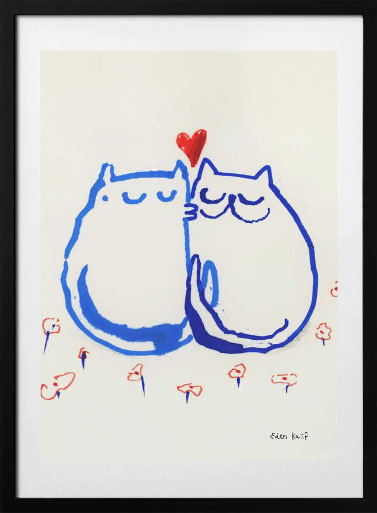 Lovin' Cats - Art Print by EDEN KALIF