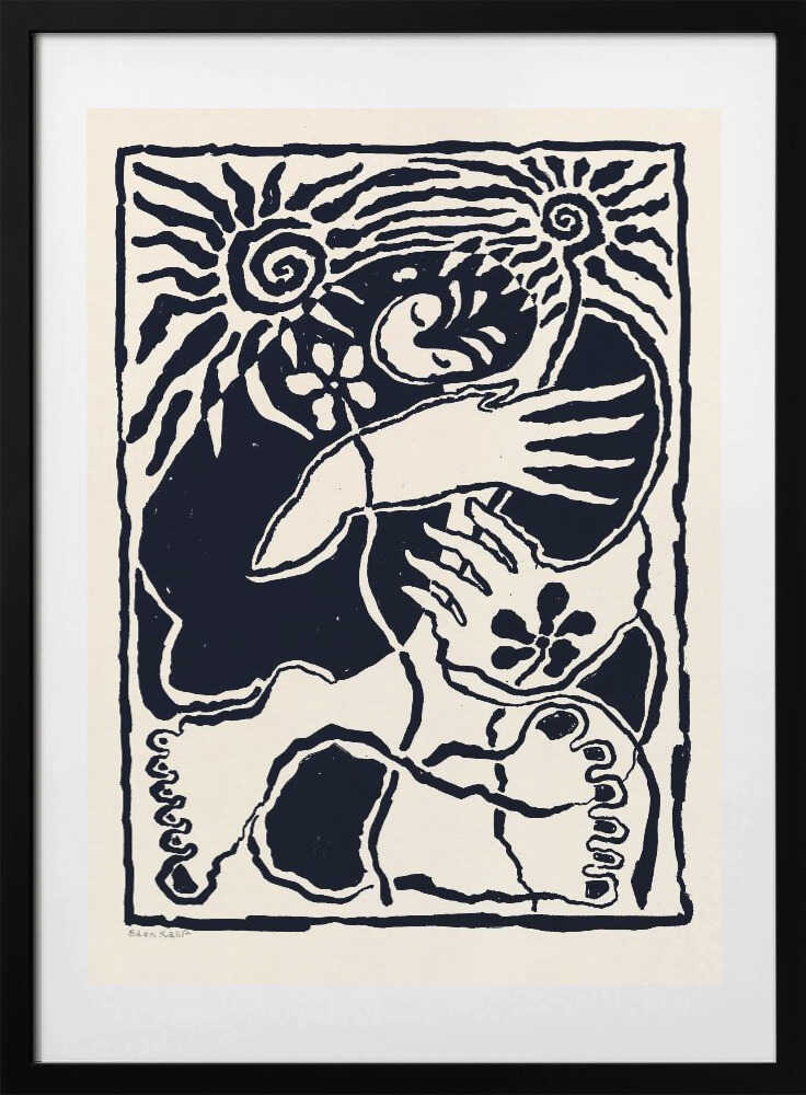 Protection (black) - Art Print by EDEN KALIF