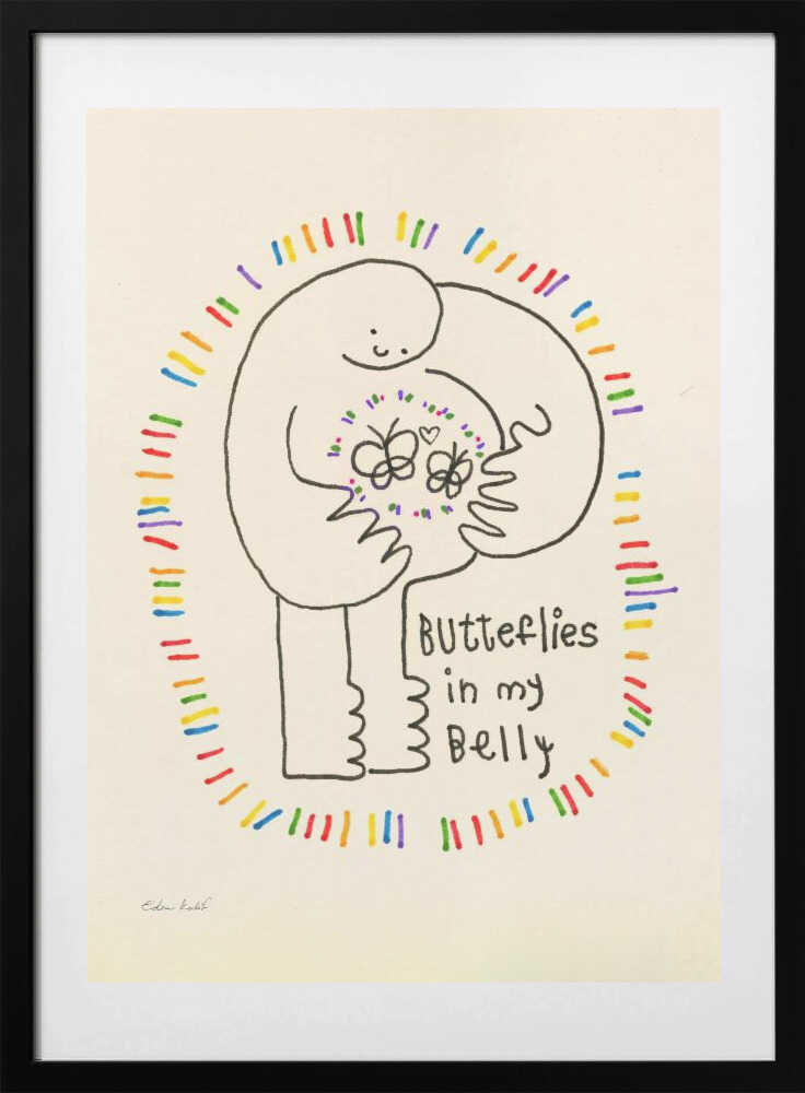 Butterflies - Art Print by EDEN KALIF