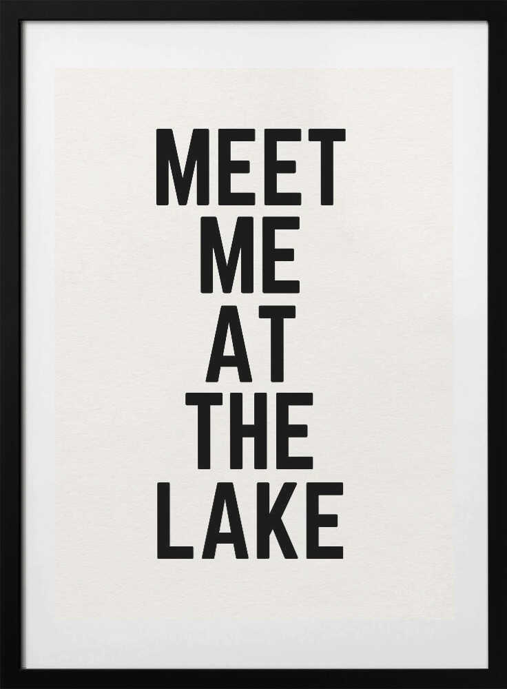 Meet Me At The Lake - Art Print by Wild Violets