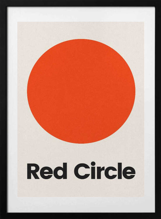 Bold Red Circle - Art Print by Rosi Feist