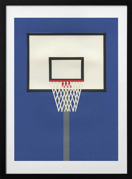Modern Basketball Hoop - Art Print by Rosi Feist