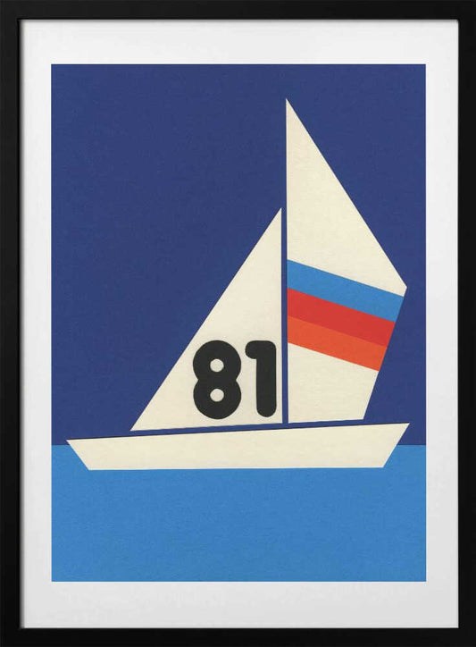 Blue Water Sailing 81 - Art Print by Rosi Feist