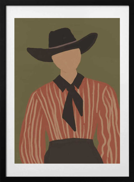 Modern Western Portrait - Art Print by The Art Concept