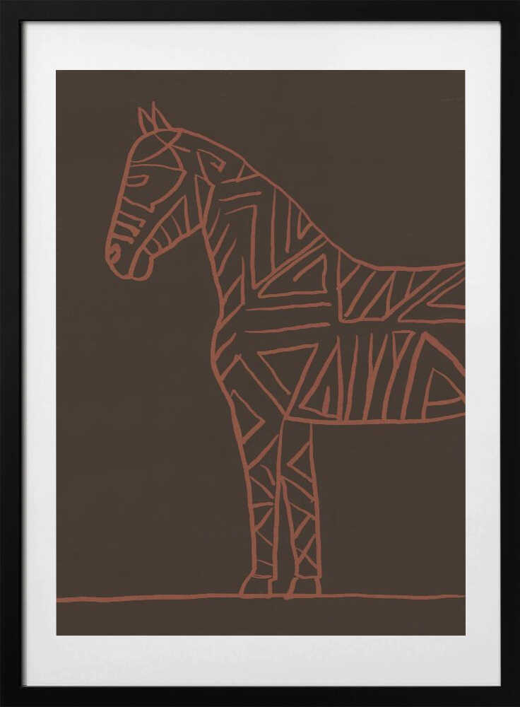 Horse line art - Art Print by The Art Concept