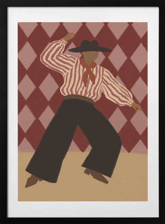 Retro Dance Character - Art Print by The Art Concept