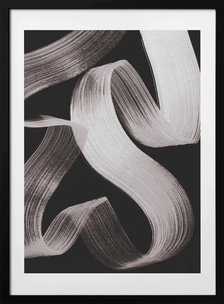 Abstract Flowing Ribbons - Art Print by Mareike Böhmer