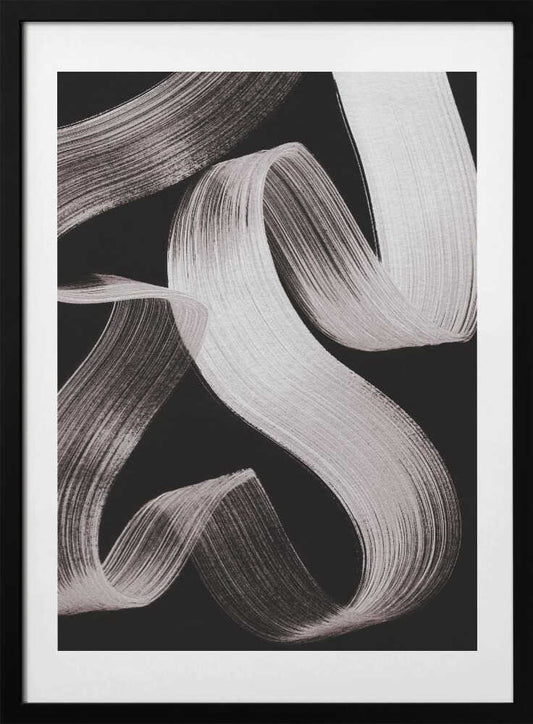 Abstract Flowing Ribbons - Art Print by Mareike Böhmer