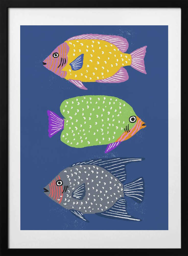 Colorful Ocean Fish - Art Print by Nicholas