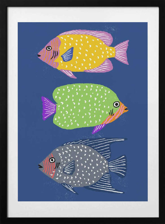 Colorful Ocean Fish - Art Print by Nicholas