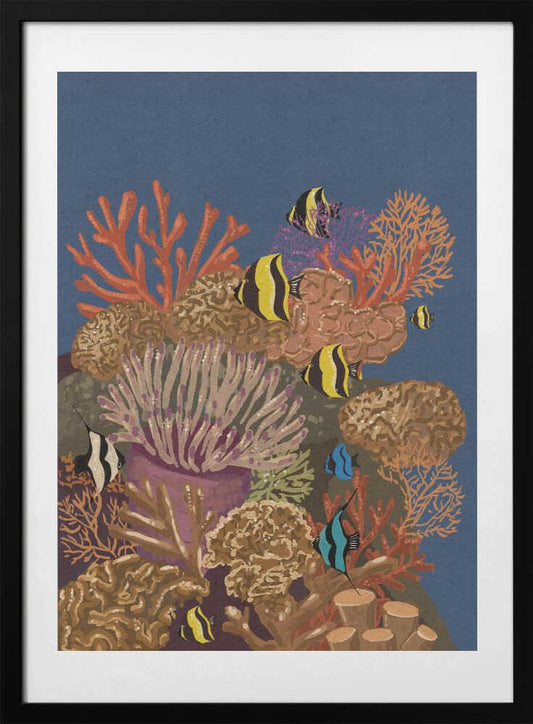 Vibrant Coral Reef - Art Print by Nicholas