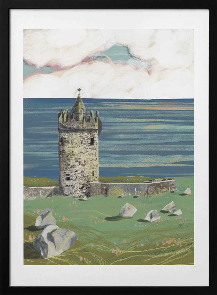 Castle by the Sea - Art Print by Charlotte Trudgett