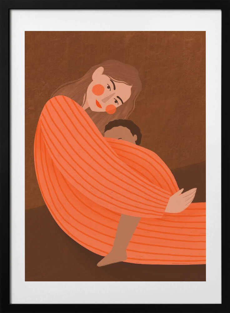 Loving Mother Child - Art Print by Bea Müller