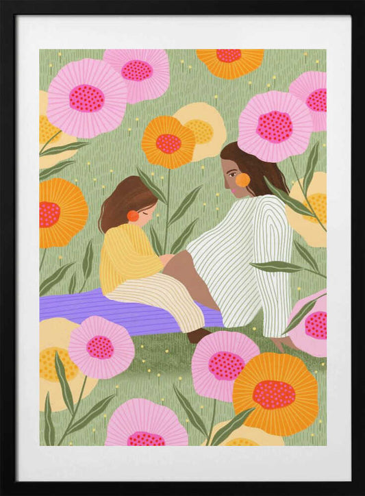 Gentle Day In Flowers - Art Print by Bea Müller