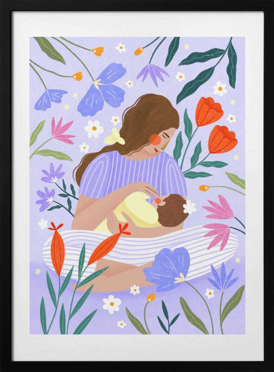 Blooming Motherhood - Art Print by Bea Müller