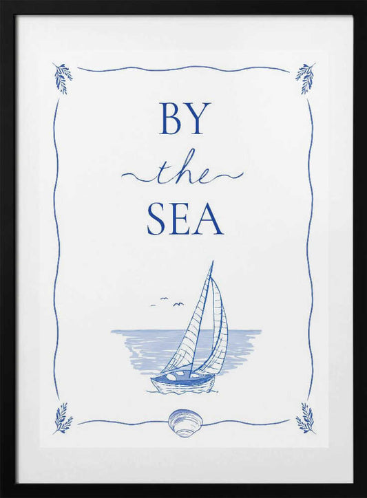 By The Sea Sailboat - Art Print by Donaugh Austin