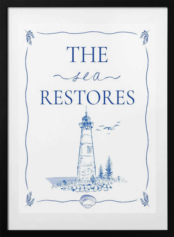 Sea Restores Lighthouse - Art Print by Donaugh Austin