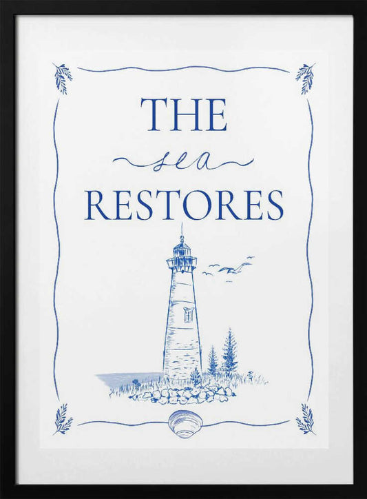 Sea Restores Lighthouse - Art Print by Donaugh Austin