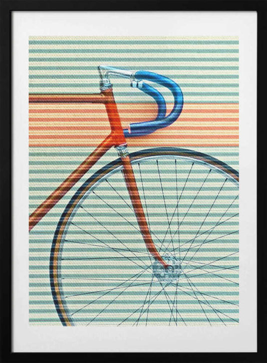 Retro Bike Stripes - Art Print by Fernando Vieira