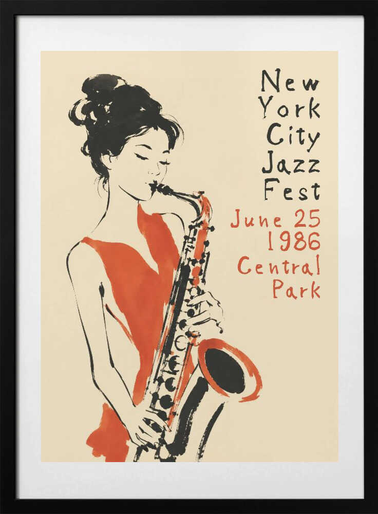 New York Jazz Fest 1986 - Art Print by Patryk Krygowski