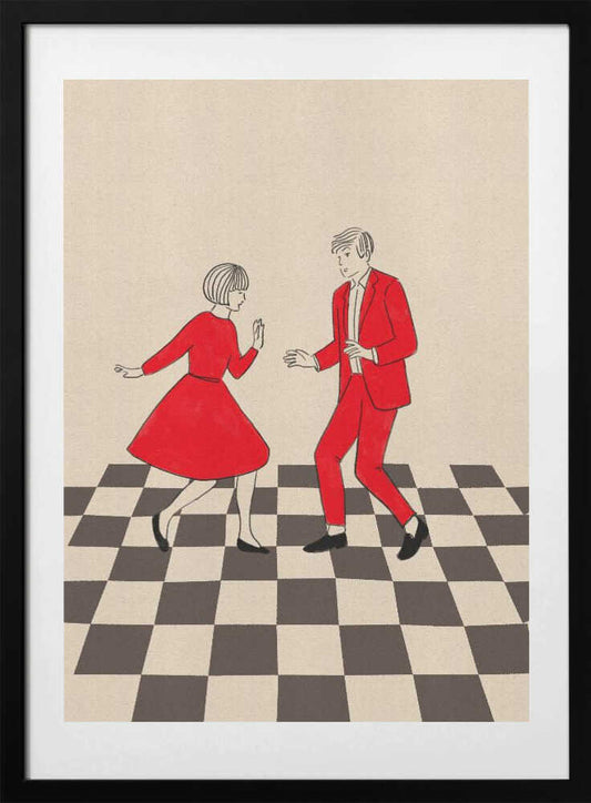 Retro Dance Party - Art Print by Nicholas