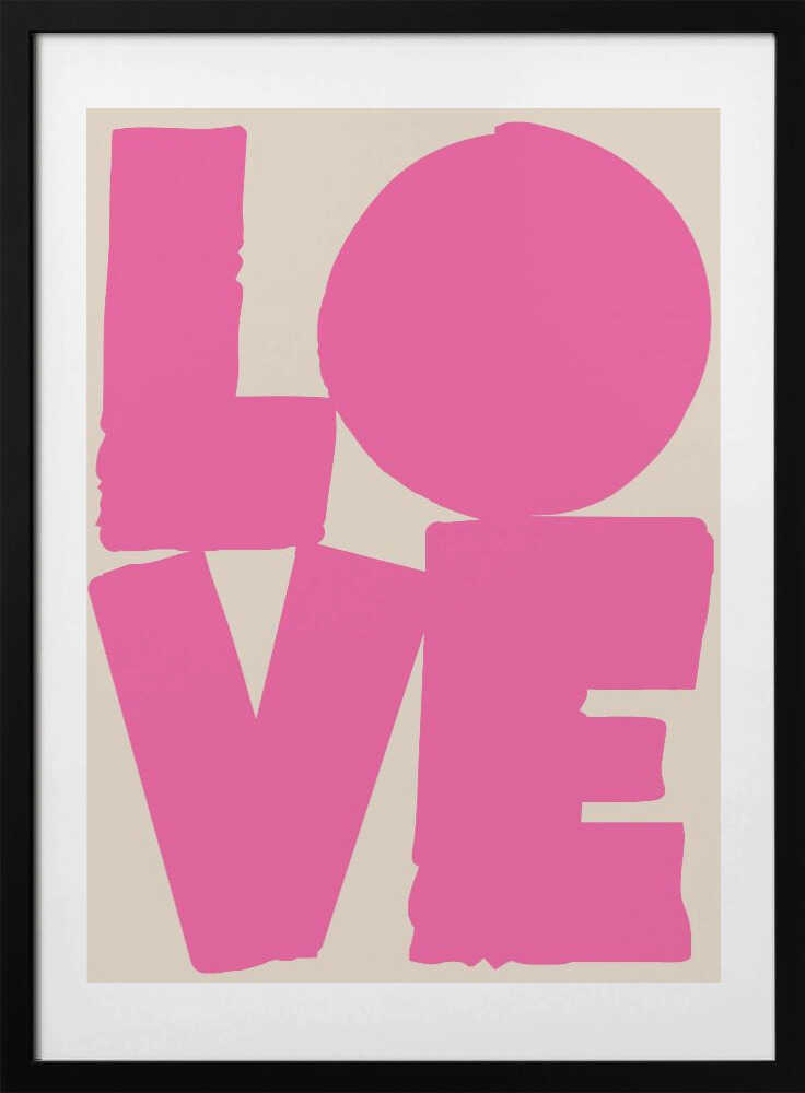 Bold Pink Love - Art Print by Melloi Art Prints