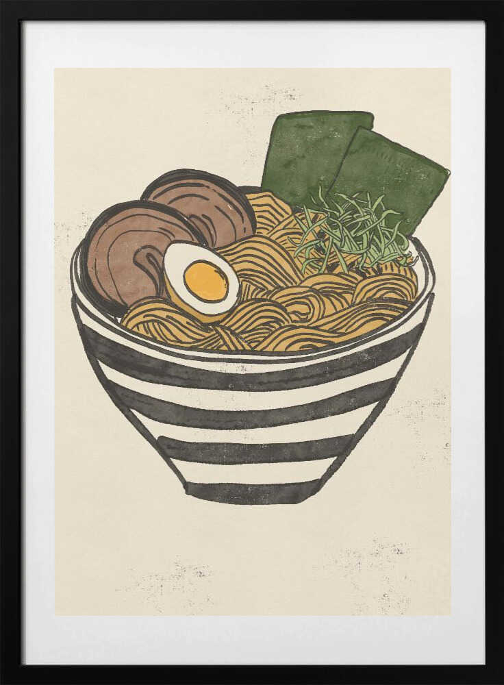 Hearty Ramen Bowl - Art Print by Nicholas