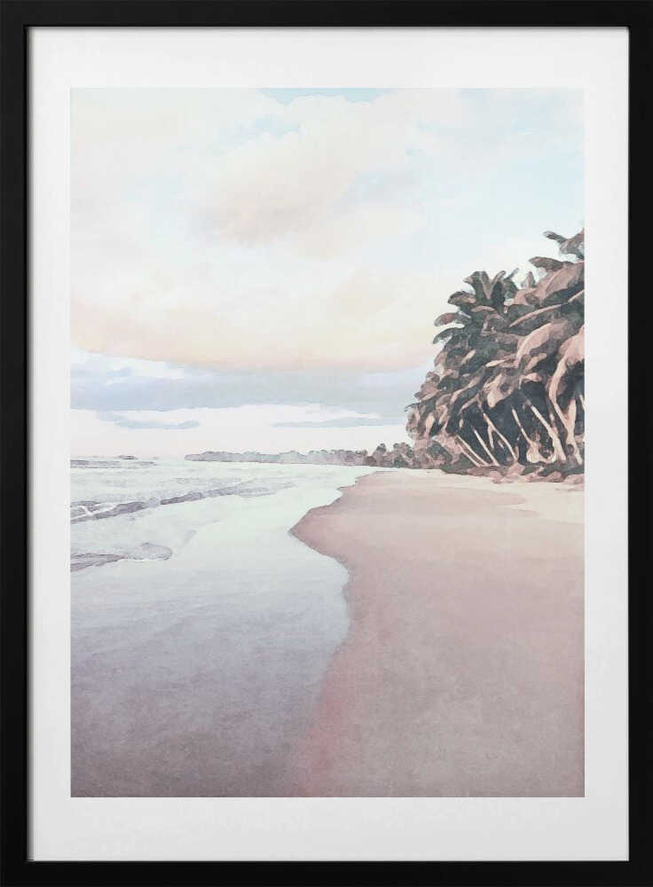 Tropical Beach Serenity - Art Print by Melloi Art Prints