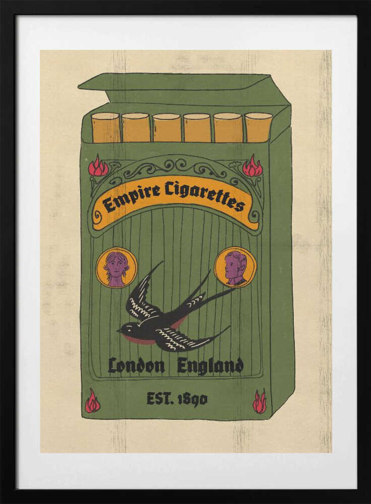 Vintage London Cigarettes - Art Print by Nicholas