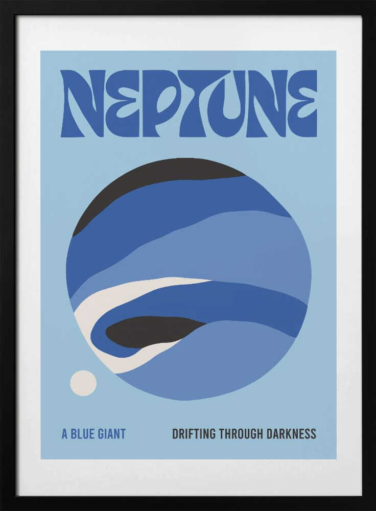 Neptune Blue Giant - Art Print by Patryk Krygowski