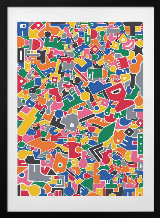 Vibrant Abstract Pattern - Art Print by Matthew Griffiths
