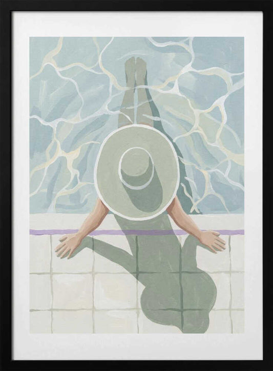 Summer Pool Day - Art Print by Andreas Magnusson